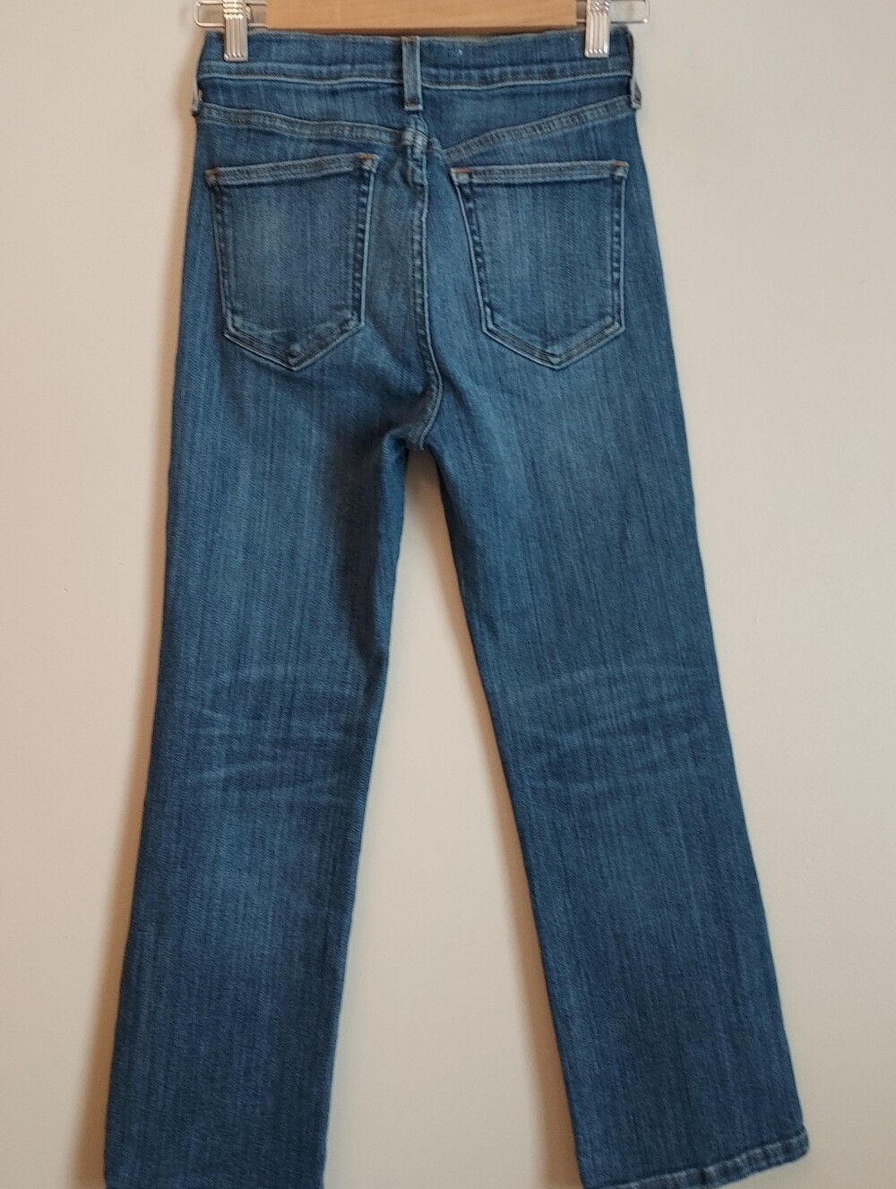 AYR The Pop Straight Denim Jeans Size 25 Short 25S Stretch Ankle Length - Picture 3 of 15